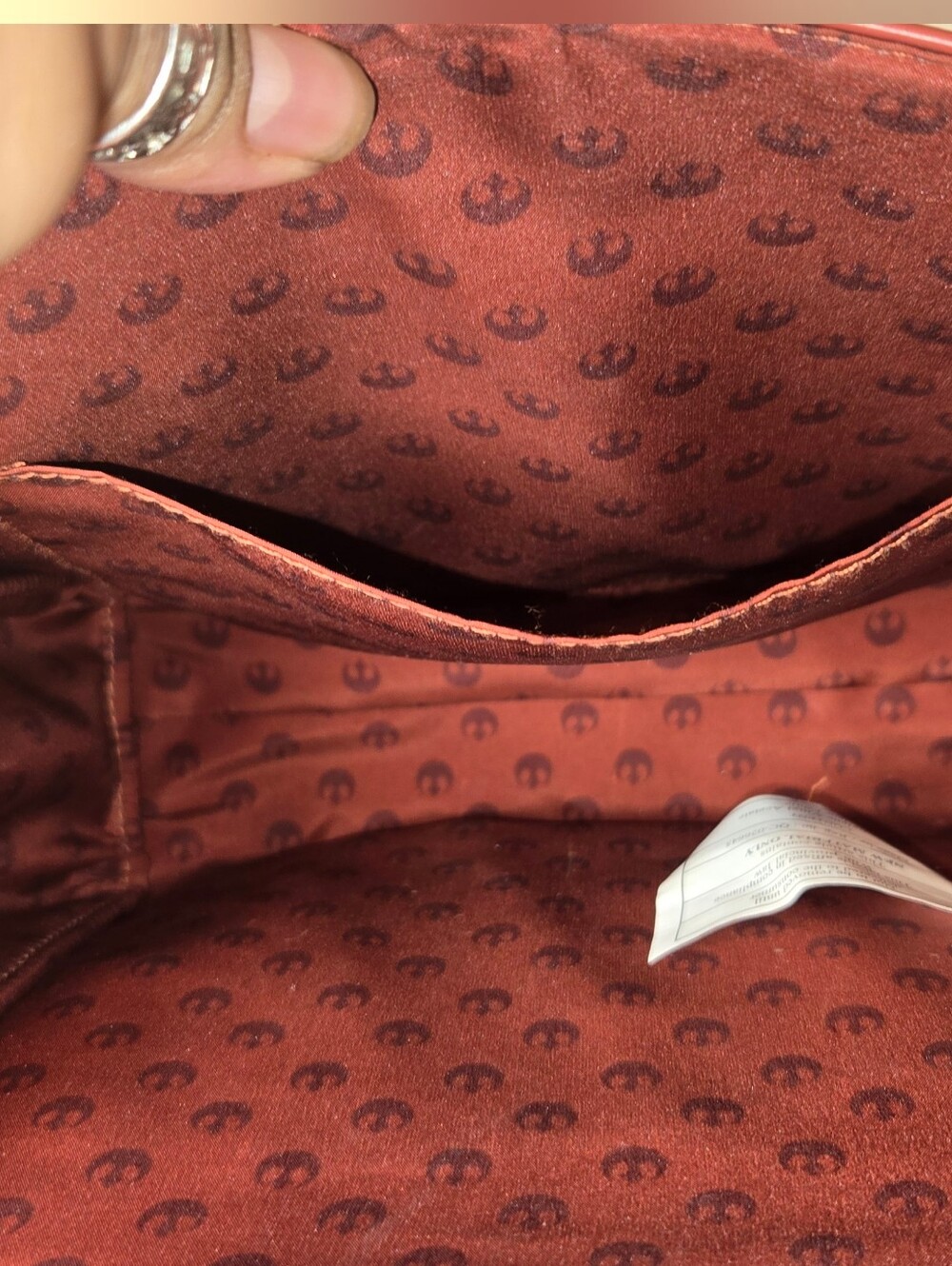 Loungefly Rust Floral Rebel Alliance Satchel - Picture 11 of 13
